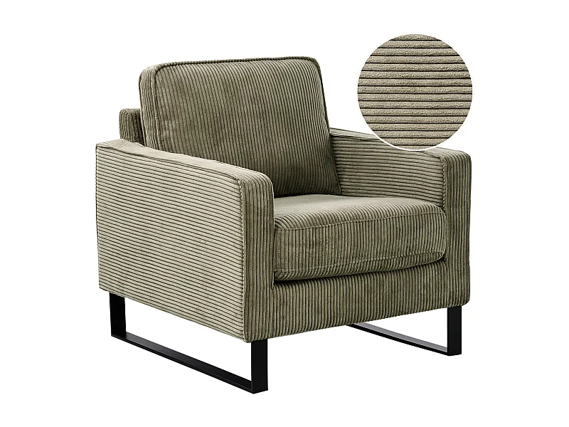 Fotel VIND Sztruks Zielony