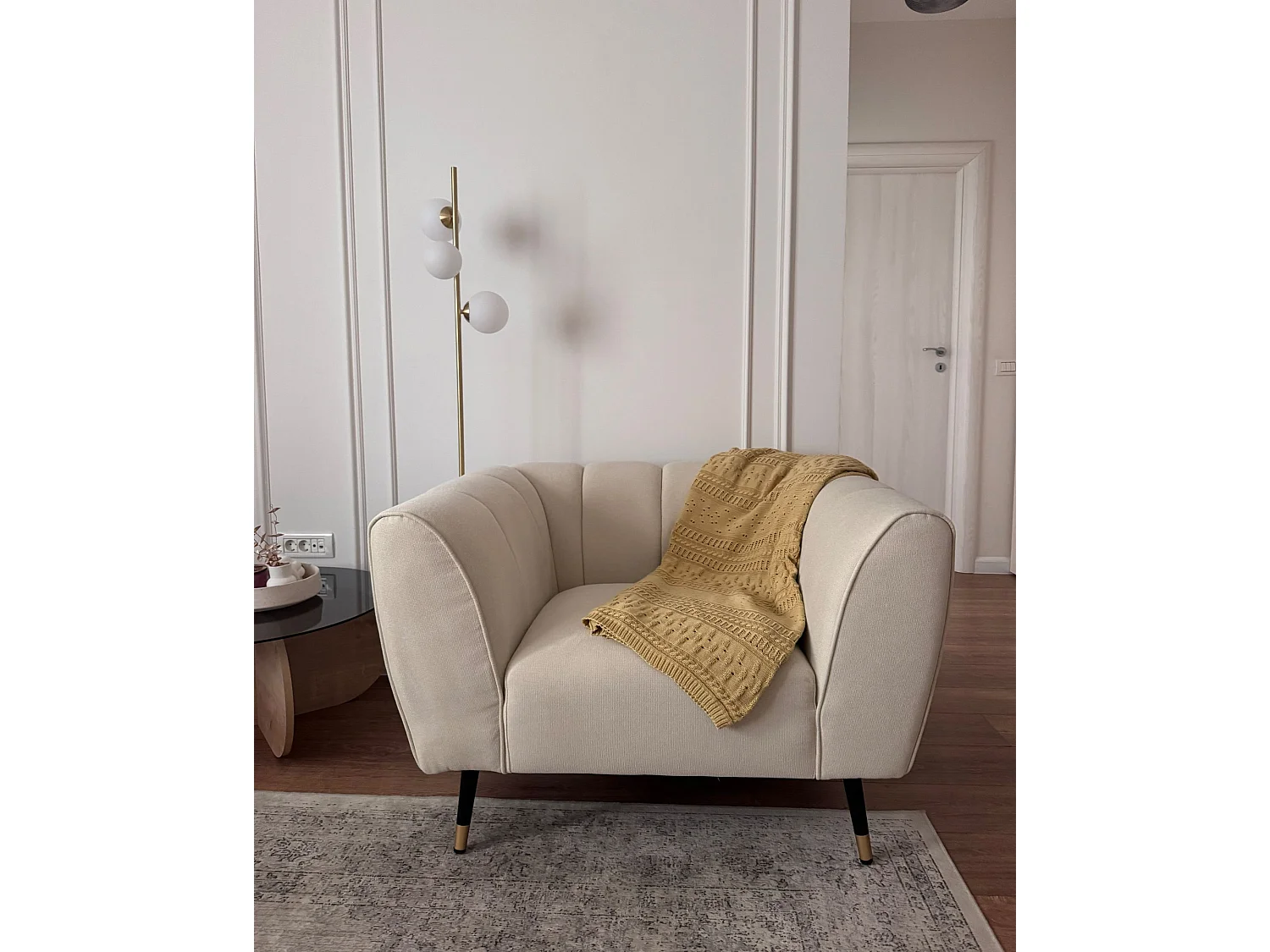 Armchair ORSTA Fabric Light Beige