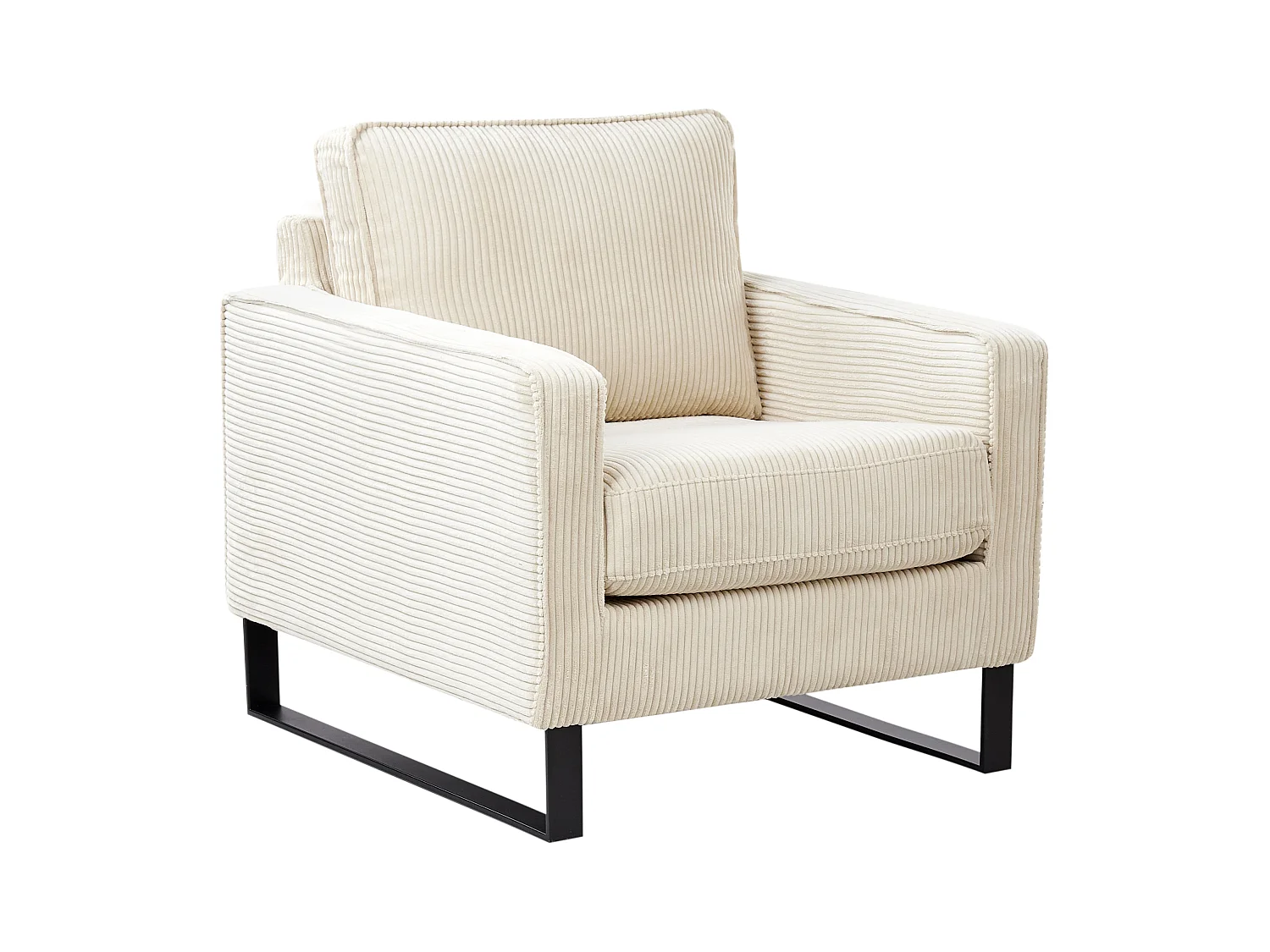 Fotel VIND Sztruks Jasnobeżowy