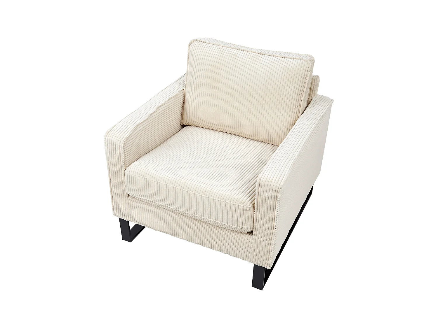 Fotel VIND Sztruks Jasnobeżowy