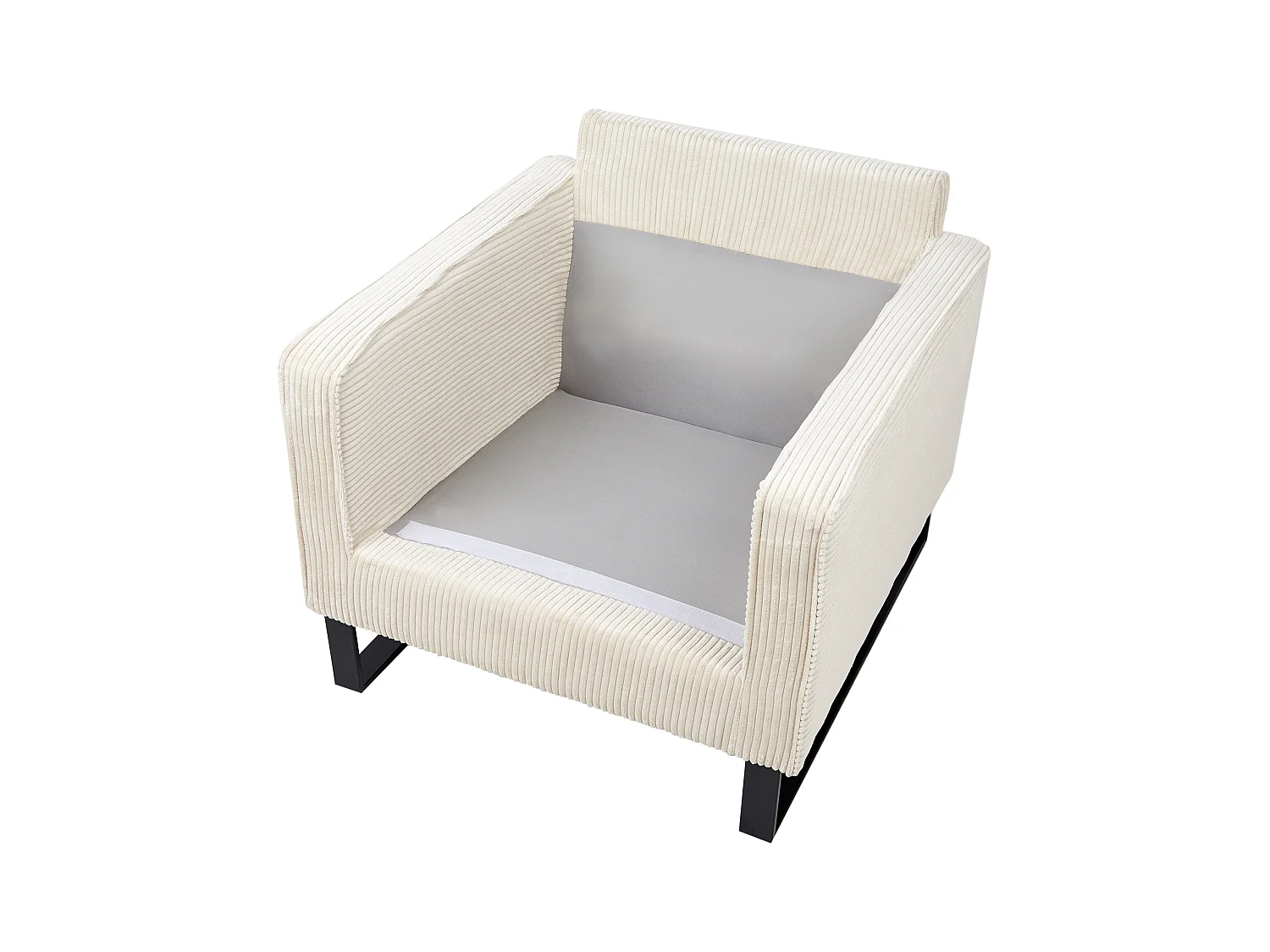 Fotel VIND Sztruks Jasnobeżowy