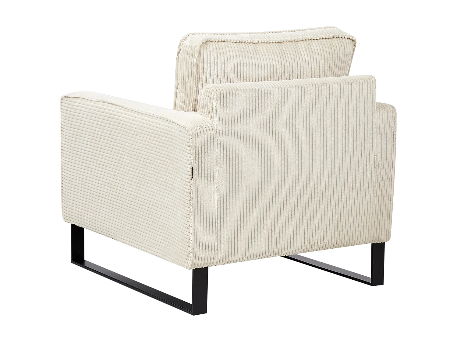 Fauteuil VIND Velours côtelé Beige clair