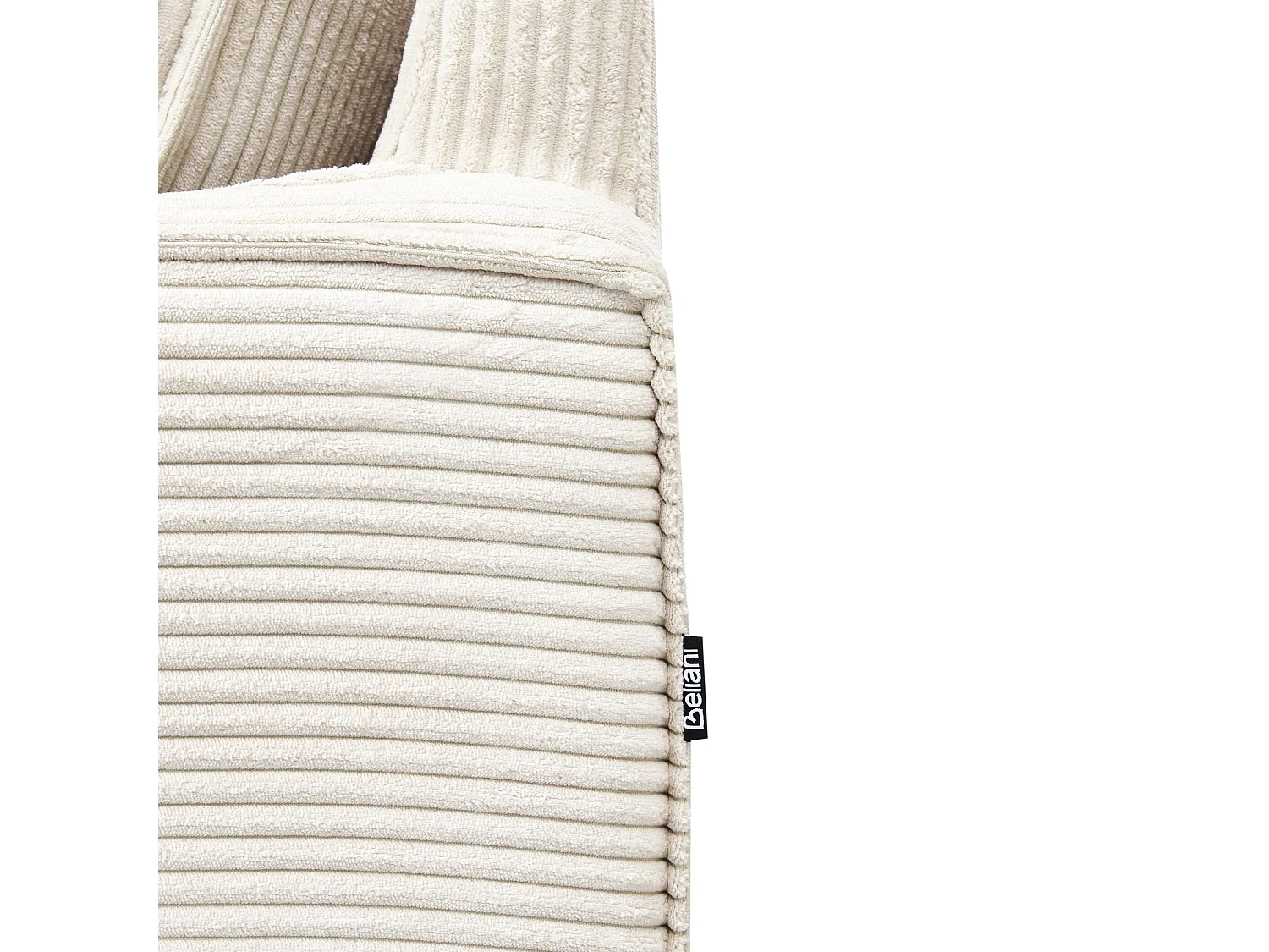 Fauteuil VIND Velours côtelé Beige clair