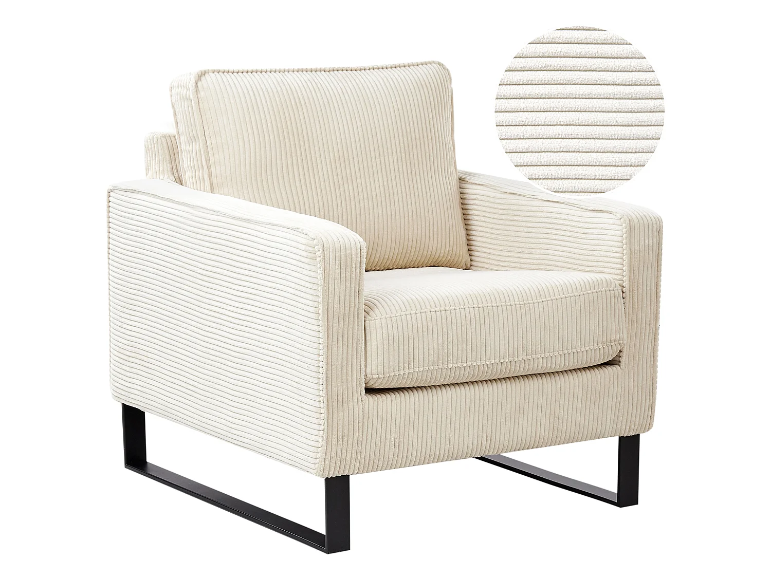 Fauteuil VIND Corduroy Lichtbeige