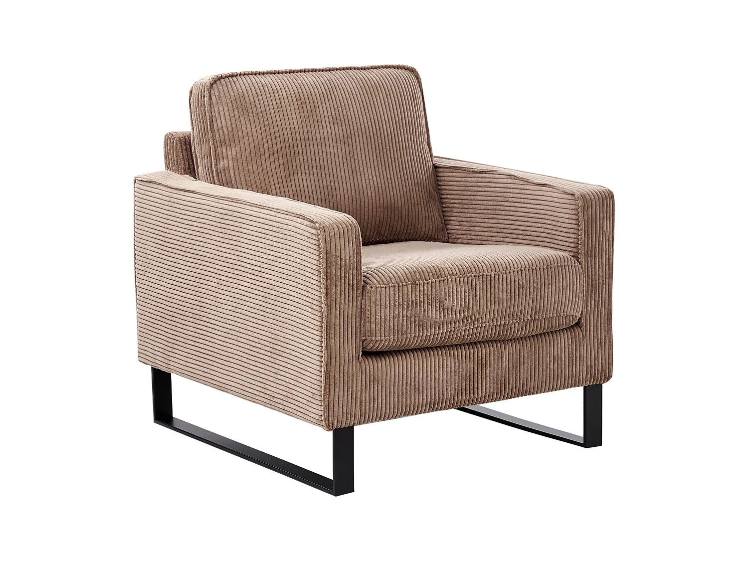 Fauteuil VIND Velours côtelé Beige