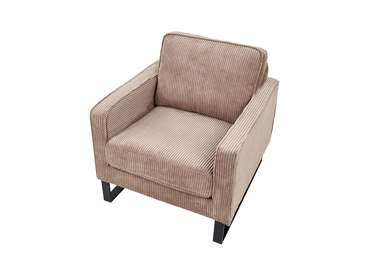 Fauteuil VIND Velours côtelé Beige