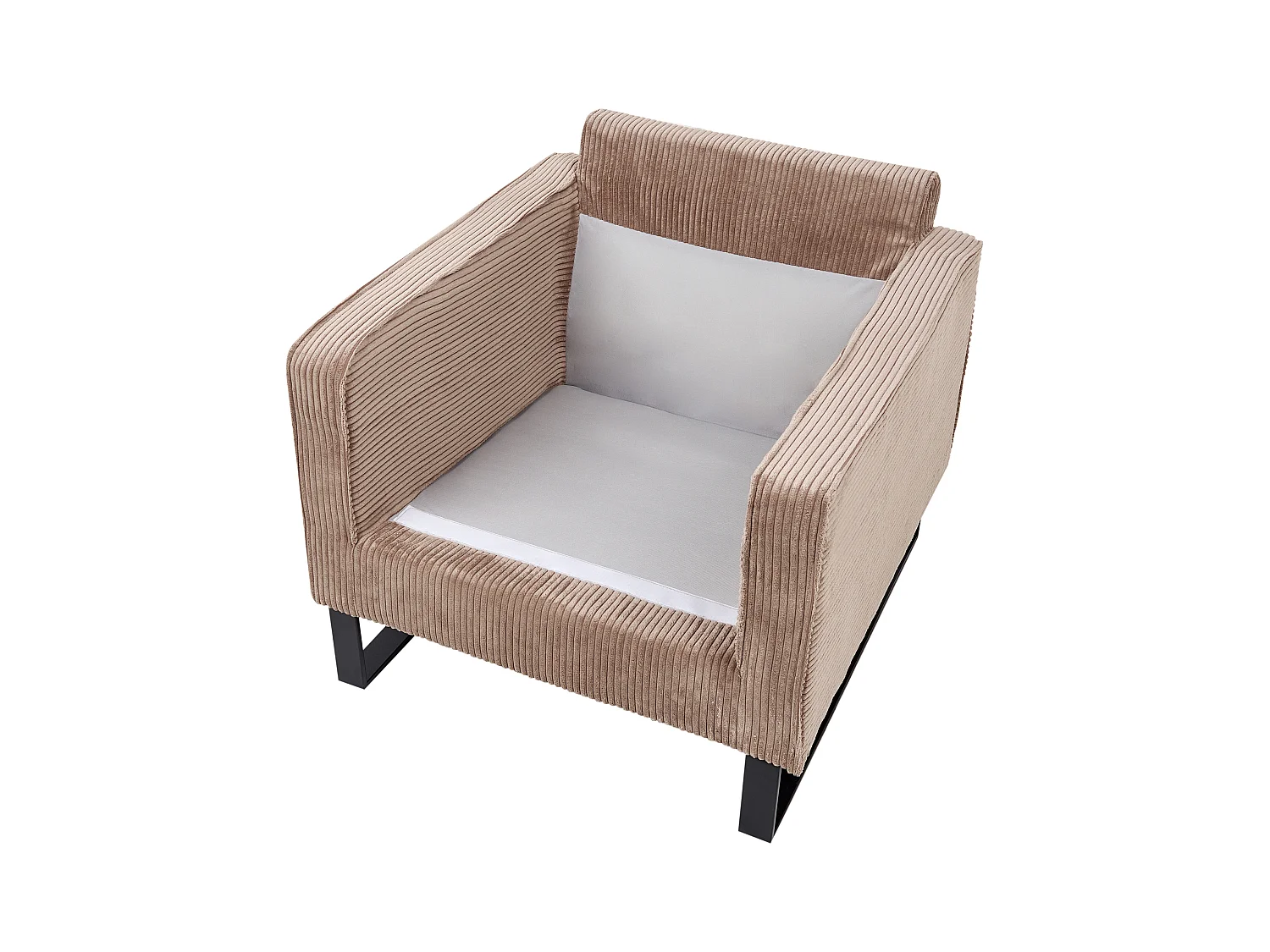 Fauteuil VIND Velours côtelé Beige