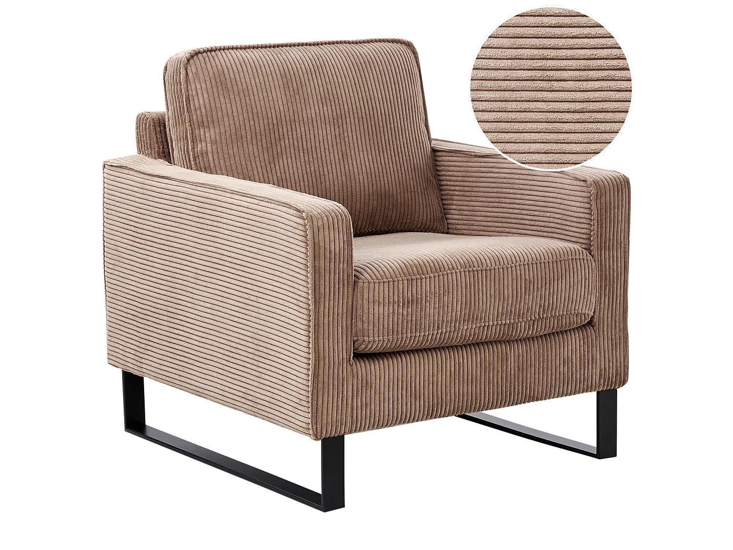 Poltrona VIND Velluto a coste Beige
