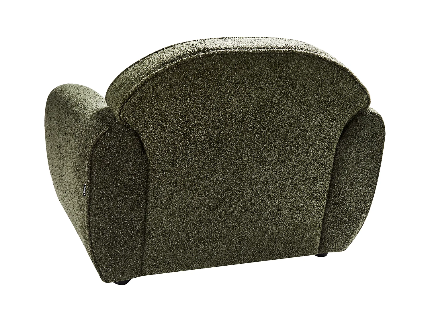 Fauteuil ELLEDE Bouclé Vert foncé