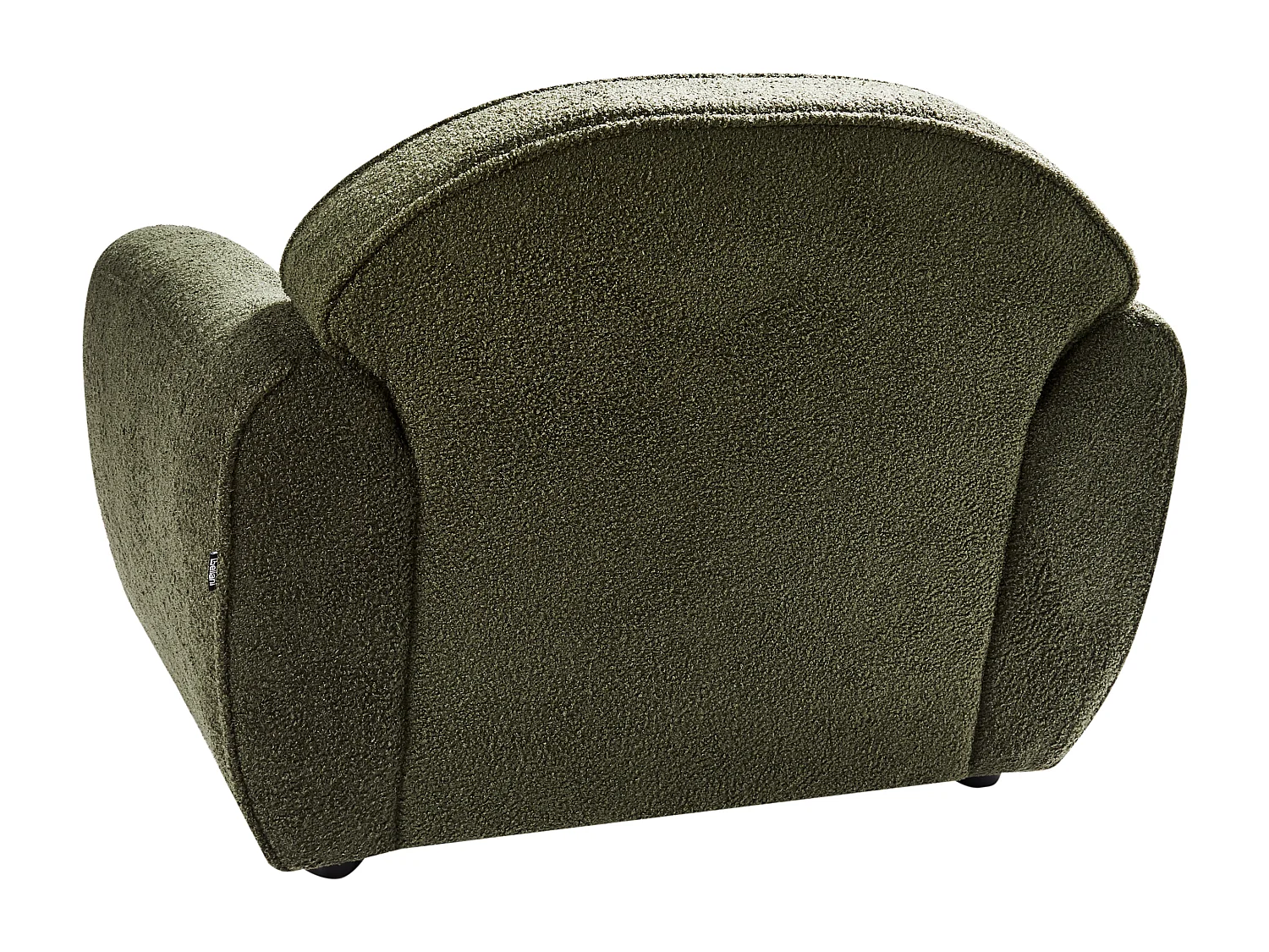 Fauteuil ELLEDE Bouclé Vert foncé