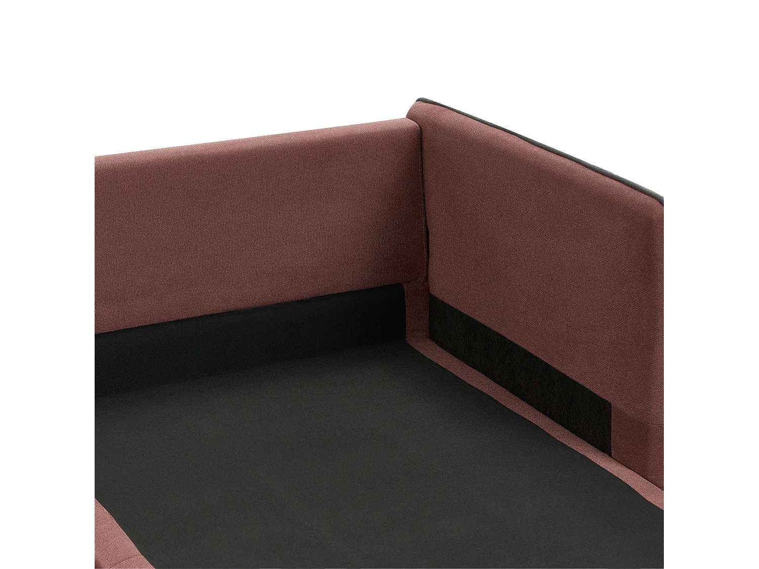 Narożnik ALTAN Burgundowy dla 3 osób Lewostronny