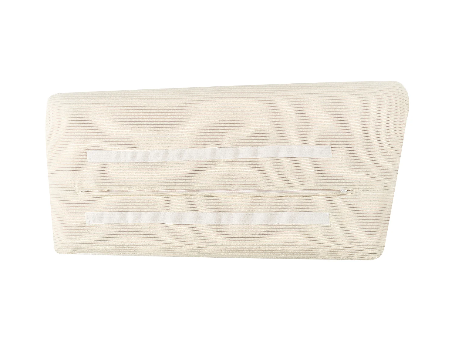 4-Sitzer Ecksofa Cordbezug beige mit schwarzen Metallbeinen Kissen modern Lunner