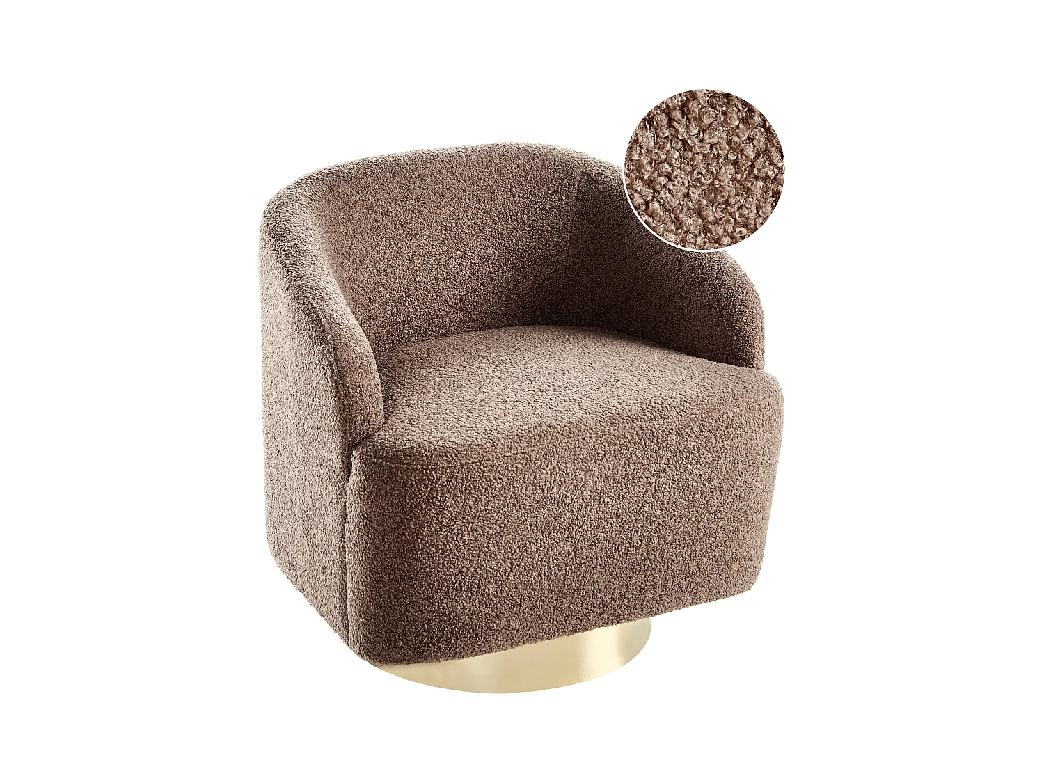 Sessel LAVIK Stoff Braun