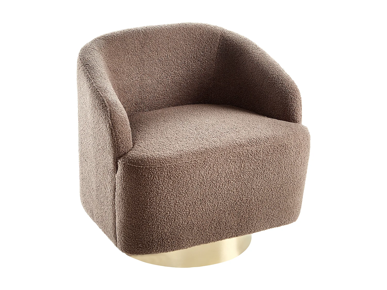 Poltrona LAVIK Tessuto Marrone