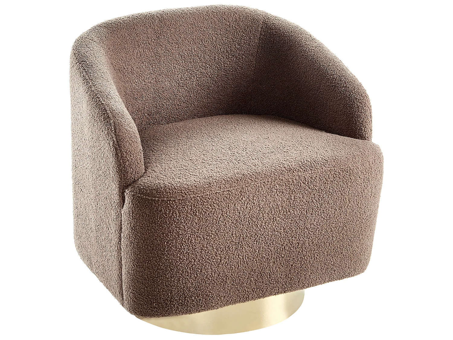 Fauteuil LAVIK Tissu Marron