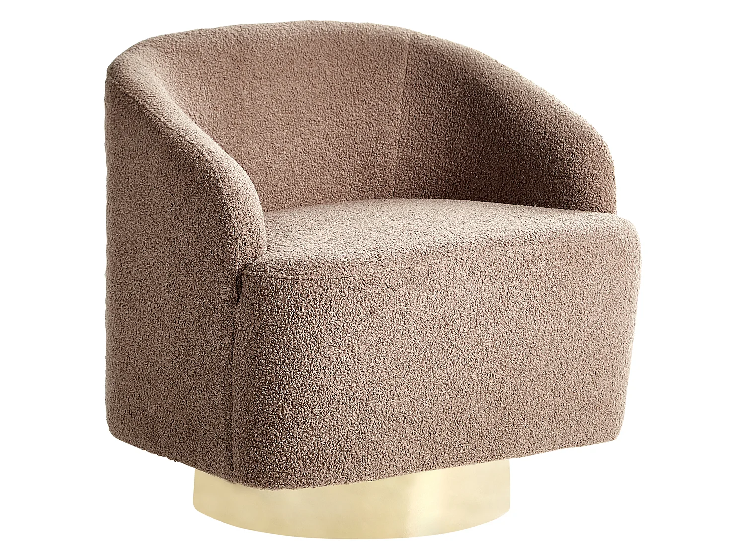 Fauteuil LAVIK Tissu Marron