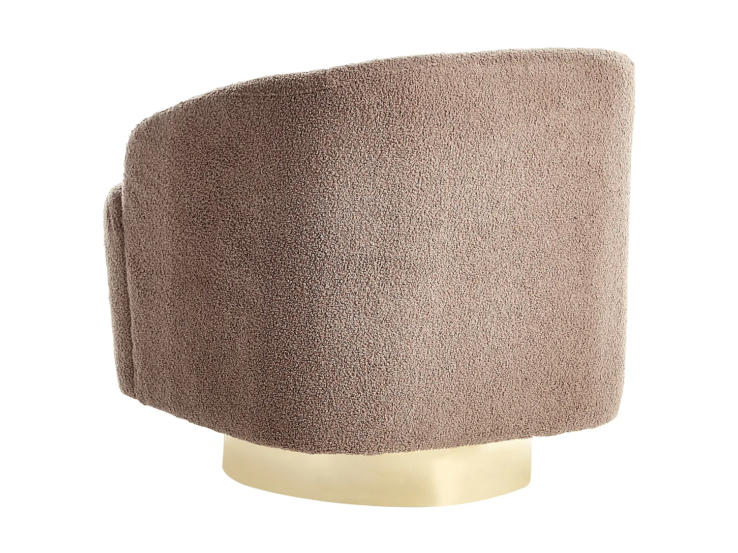 Fauteuil LAVIK Tissu Marron