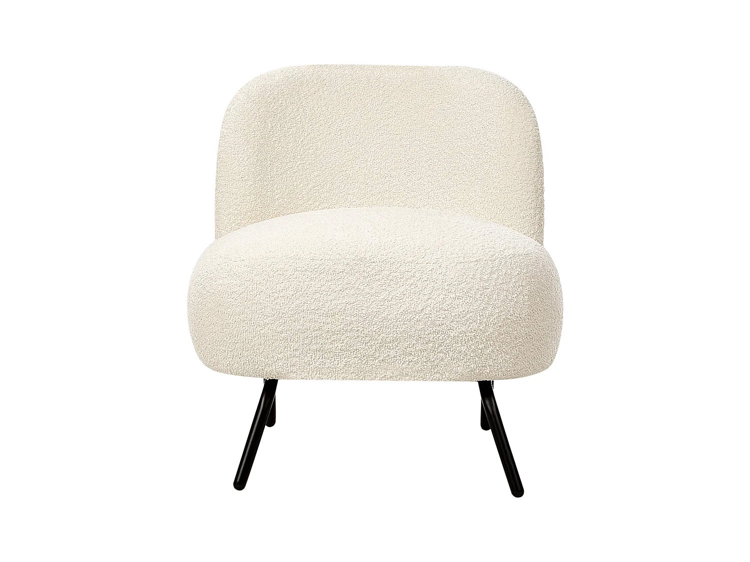 Fotel KUMLA Boucle Złamana biel