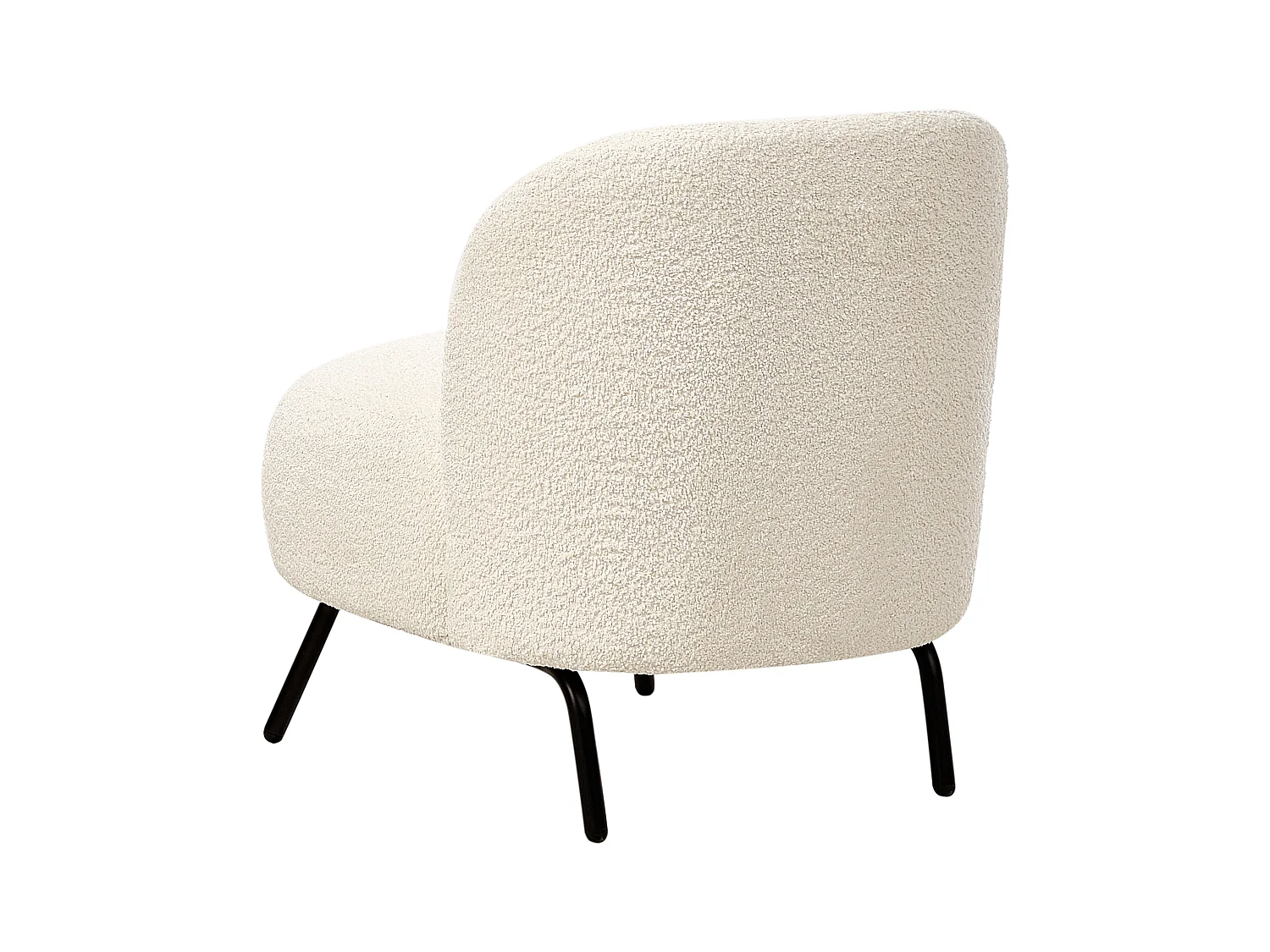 Fotel KUMLA Boucle Złamana biel