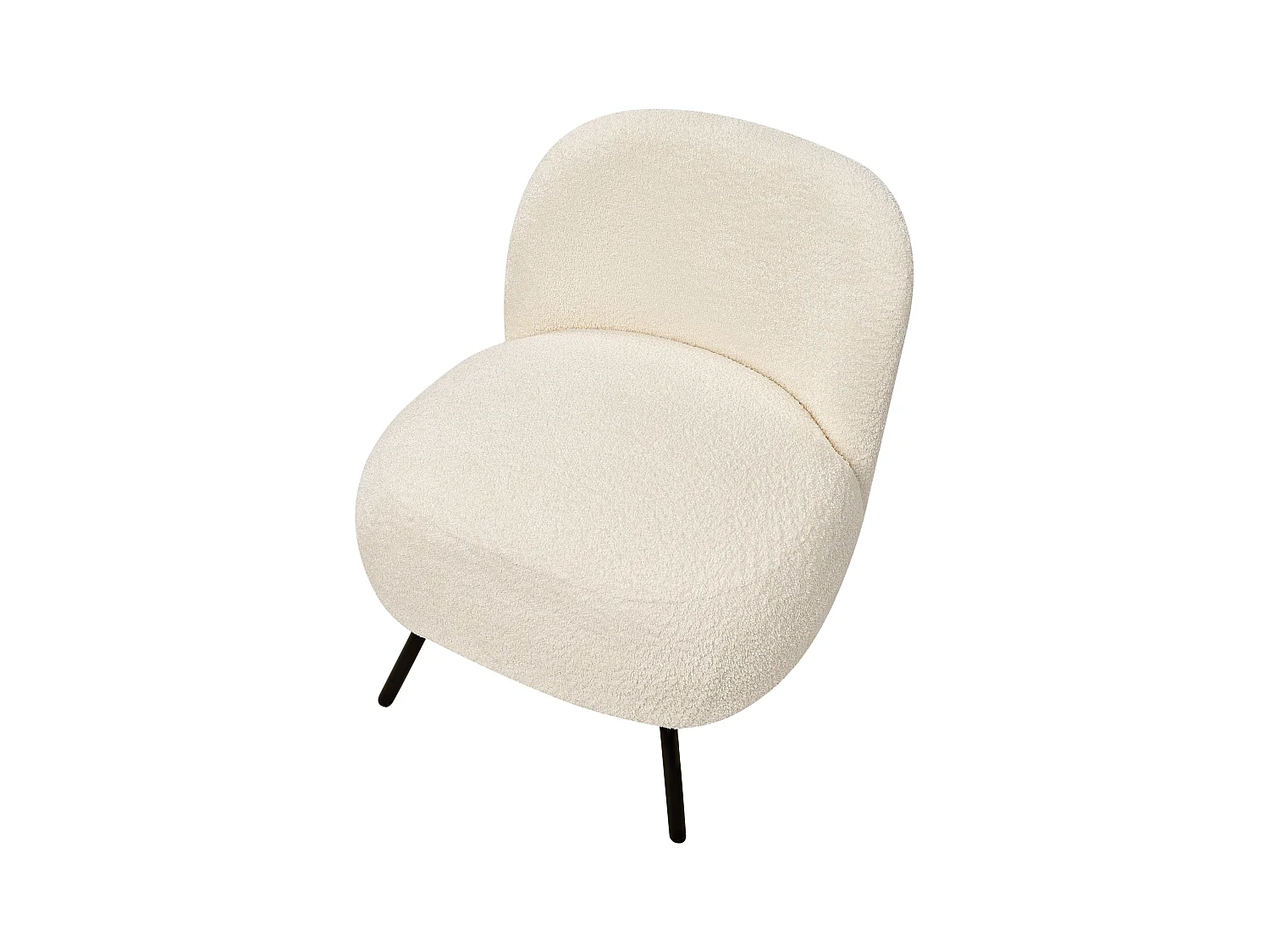 Fotel KUMLA Boucle Złamana biel