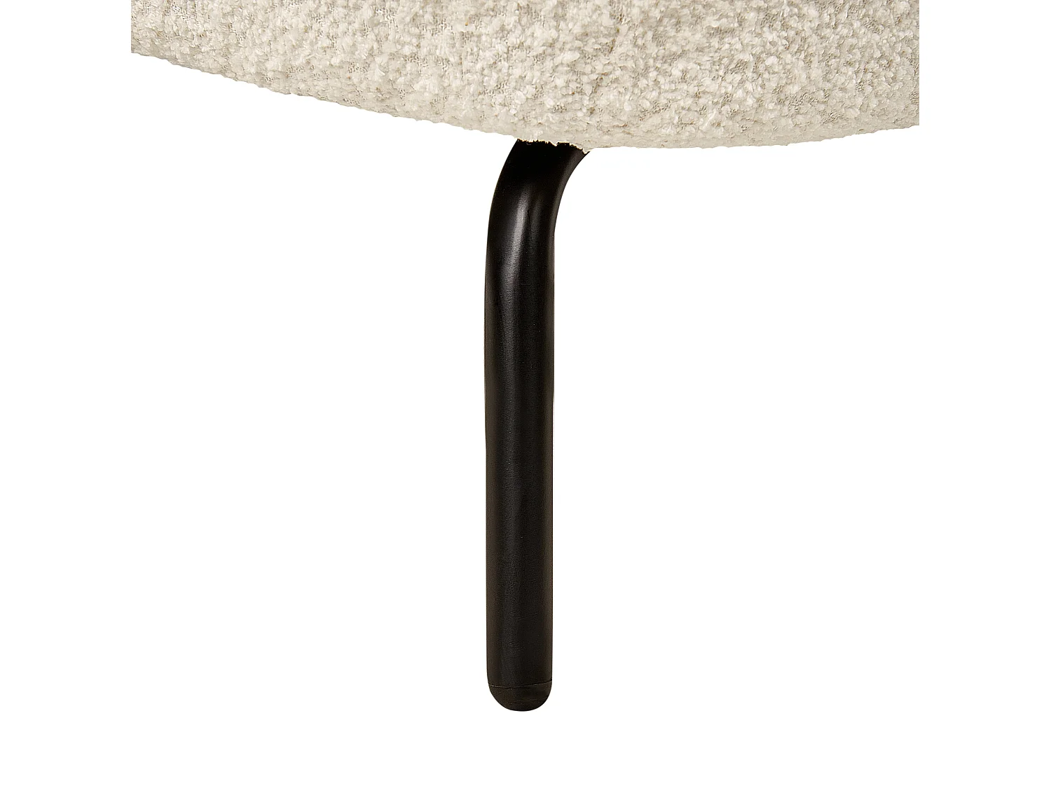 Fauteuil KUMLA Bouclé Blanc cassé