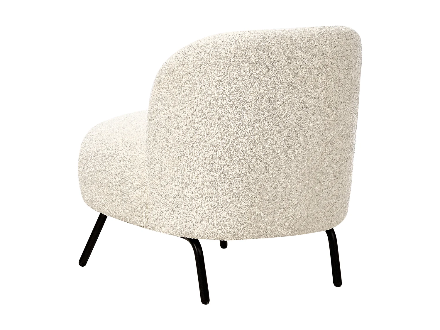 Sessel KUMLA Bouclé Cremeweiss