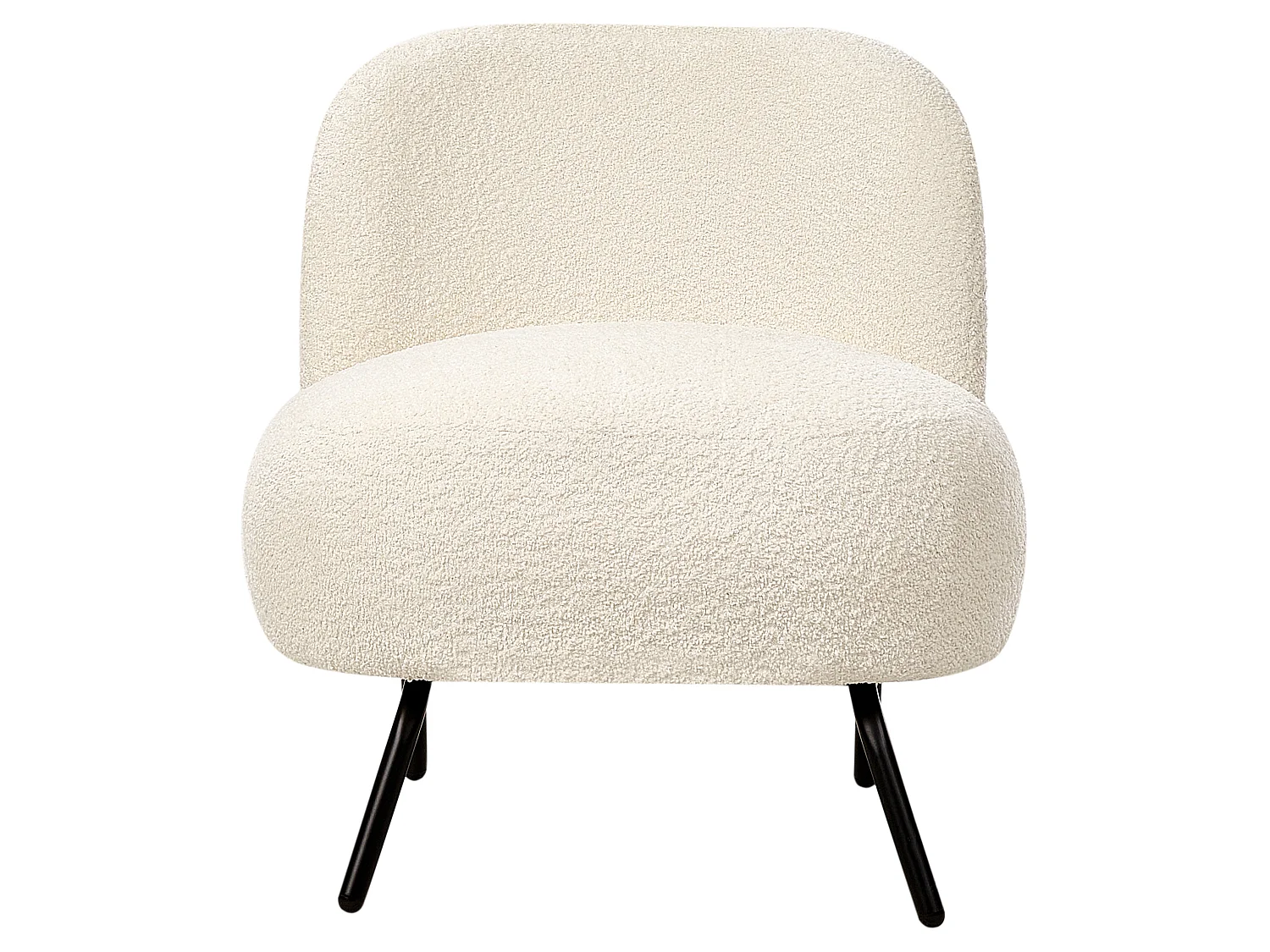 Fauteuil KUMLA Bouclé Blanc cassé