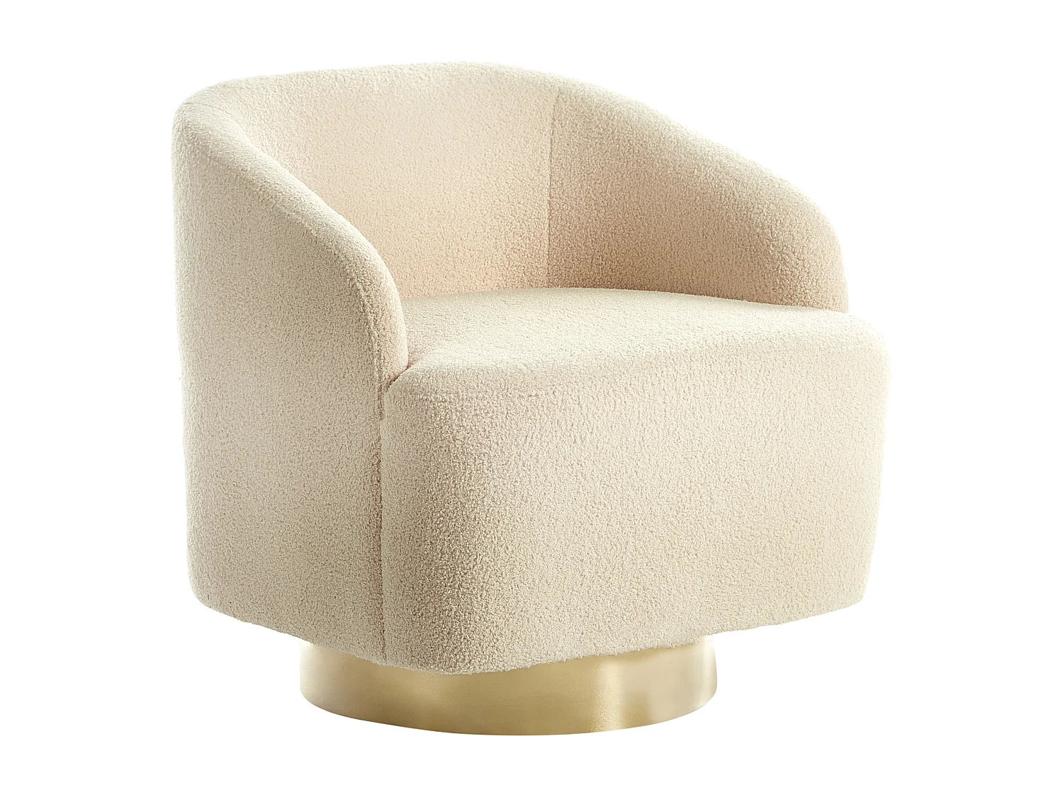 Fauteuil LAVIK Bouclé Beige