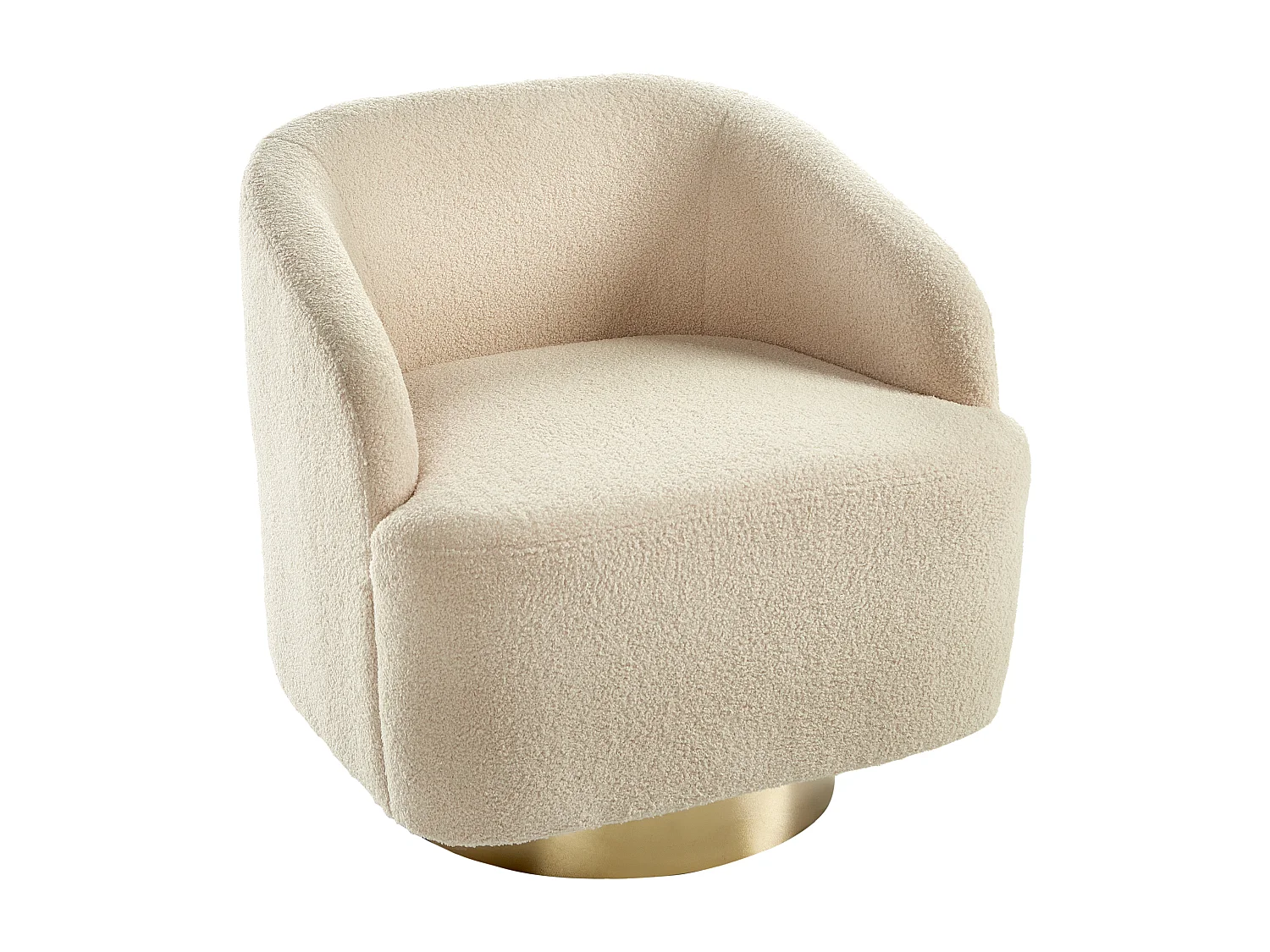 Fauteuil LAVIK Bouclé Beige