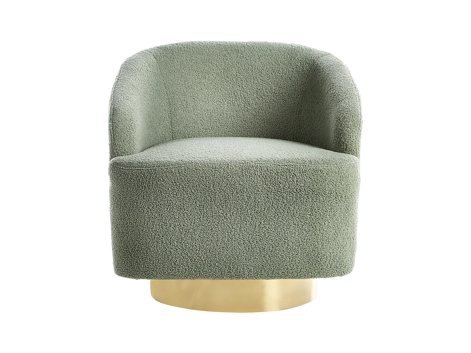 Fauteuil LAVIK Bouclé Vert clair