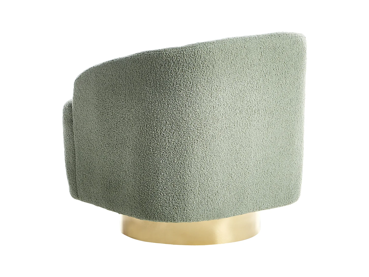 Fauteuil LAVIK Bouclé Vert clair