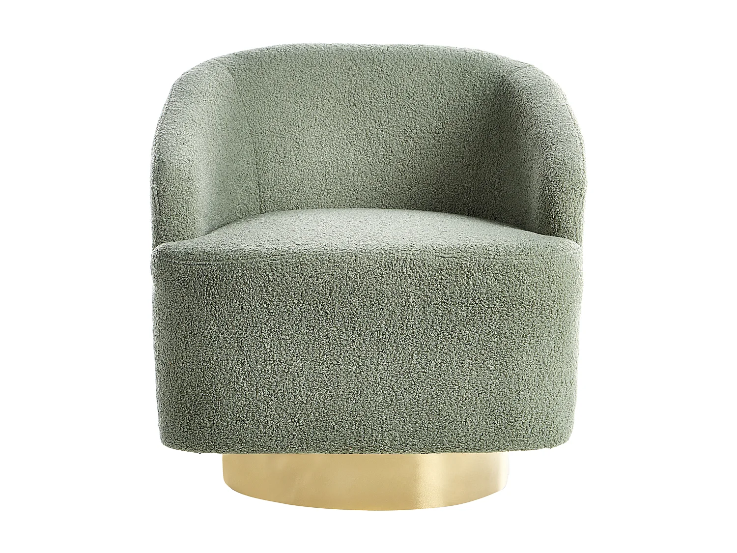 Fauteuil LAVIK Bouclé Lichtgroen