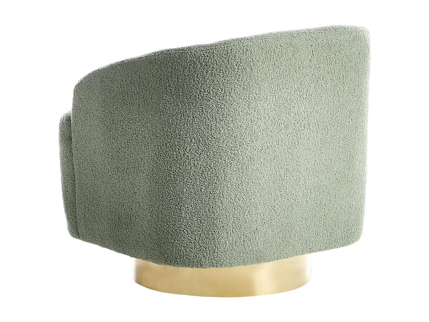 Fauteuil LAVIK Bouclé Lichtgroen