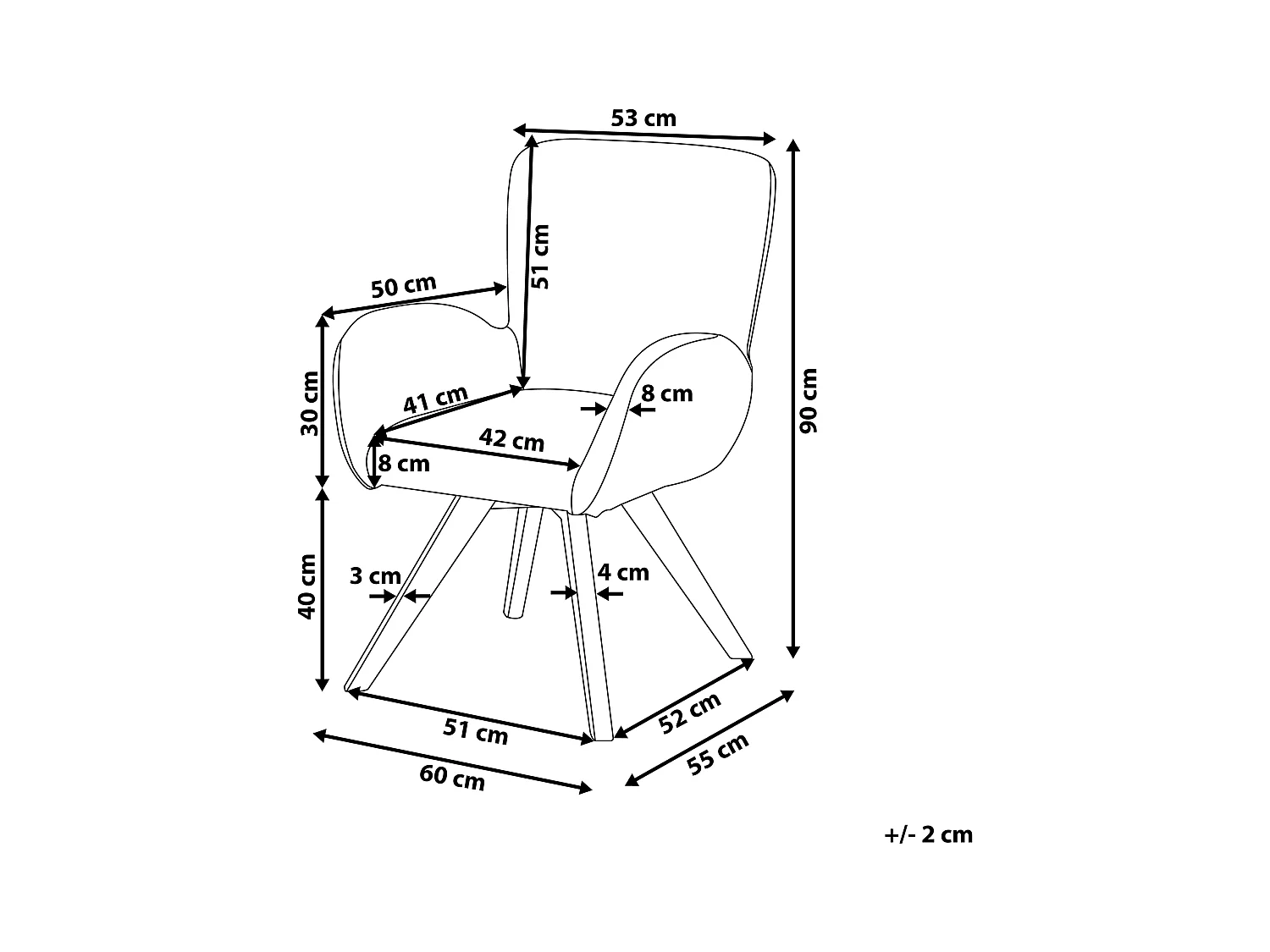 Poltrona BJARN Bouclé Marrone