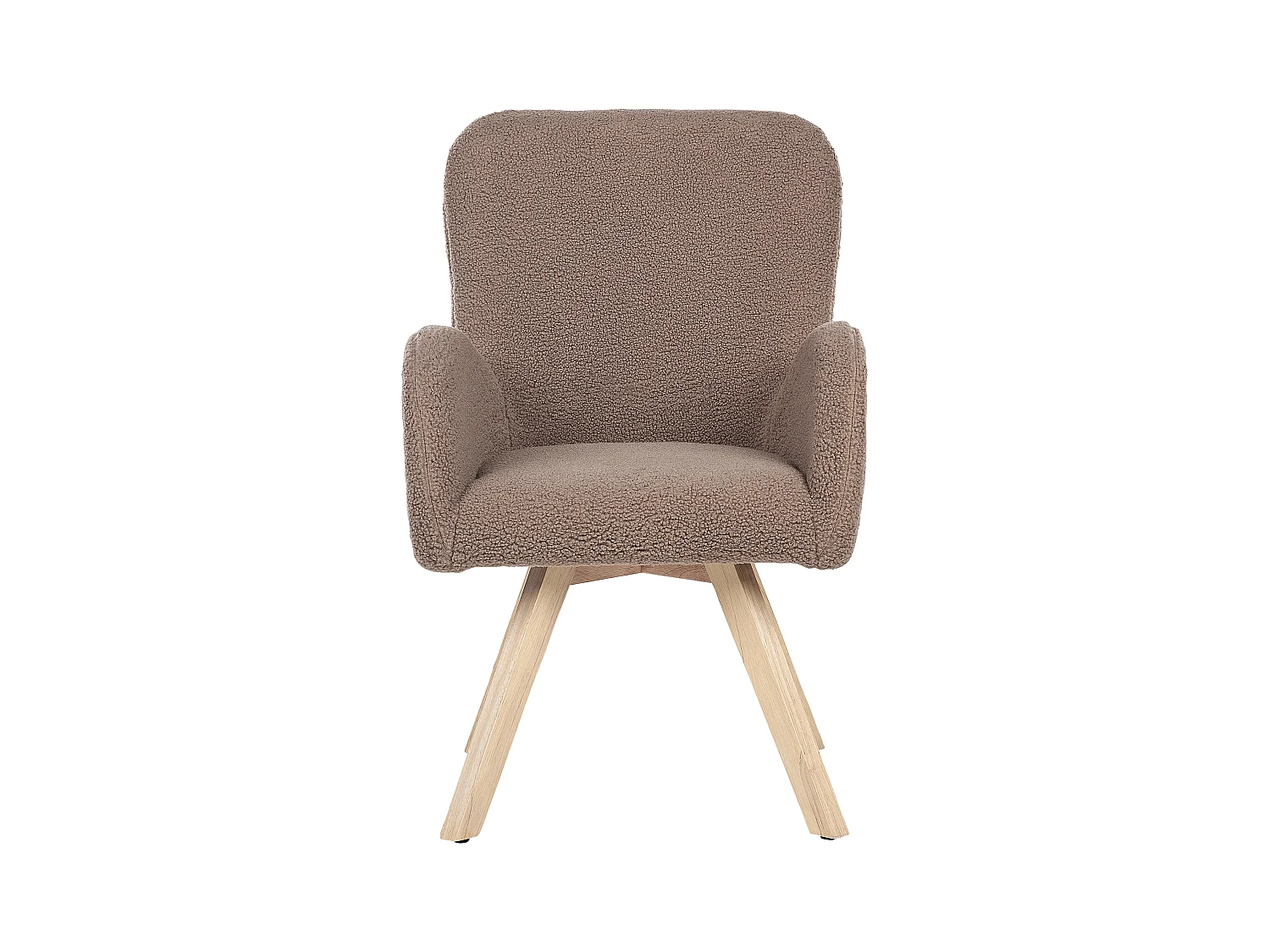 Poltrona BJARN Bouclé Marrone