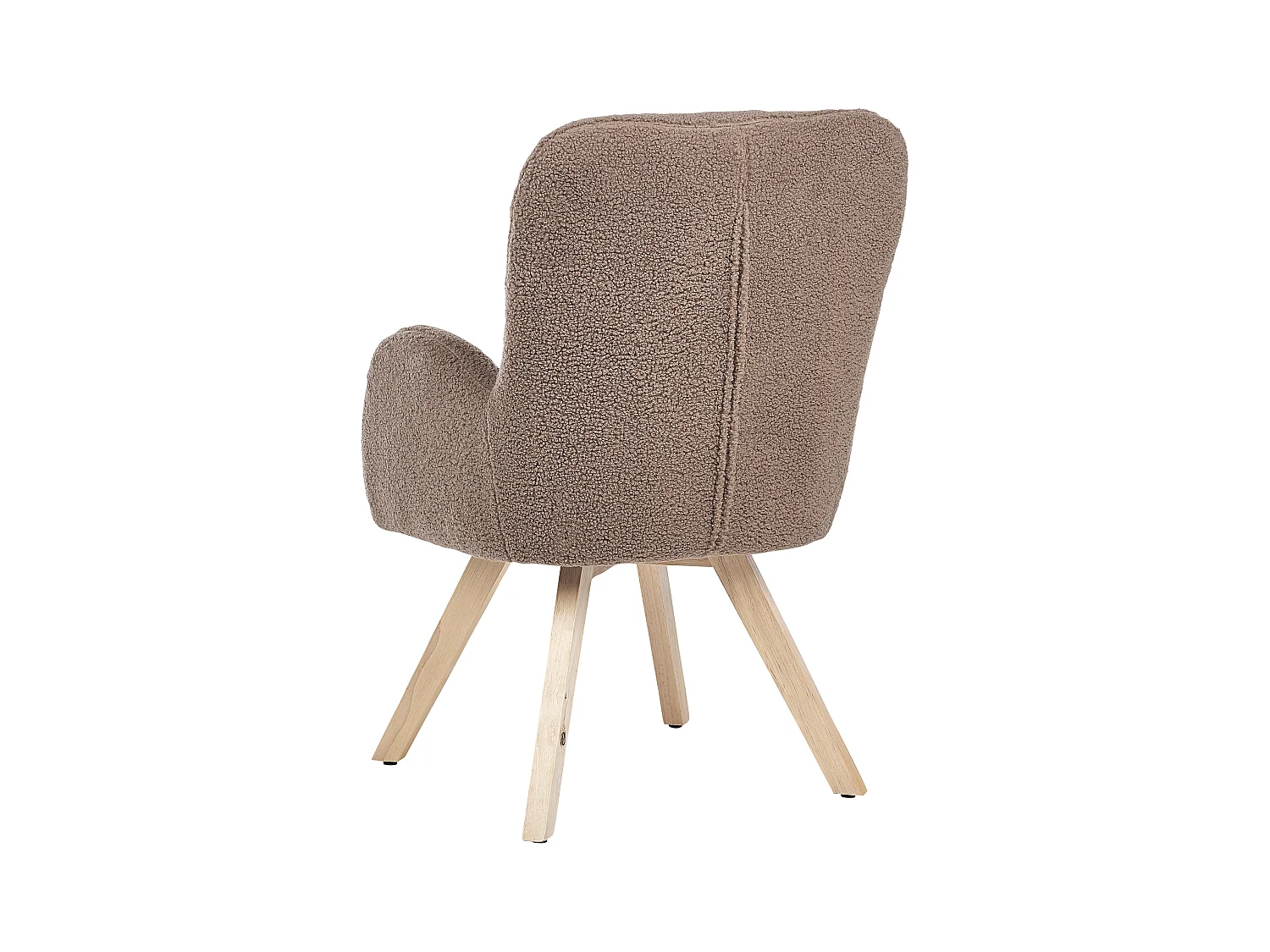 Poltrona BJARN Bouclé Marrone