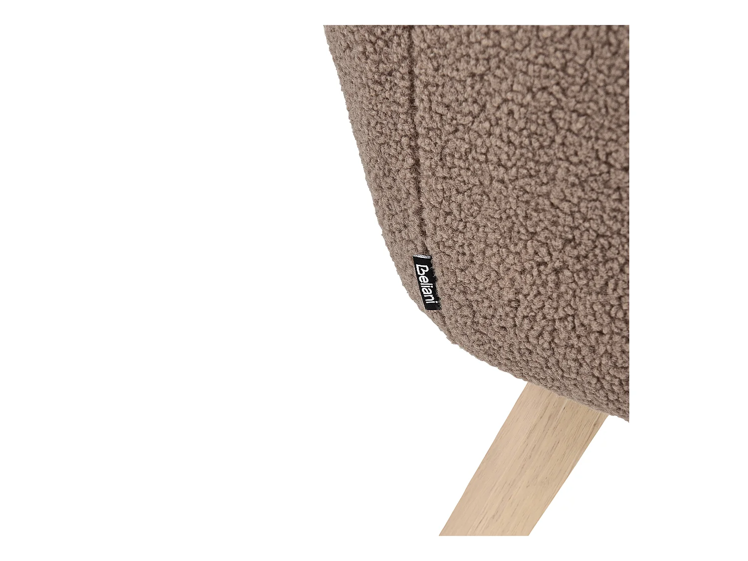 Poltrona BJARN Bouclé Marrone