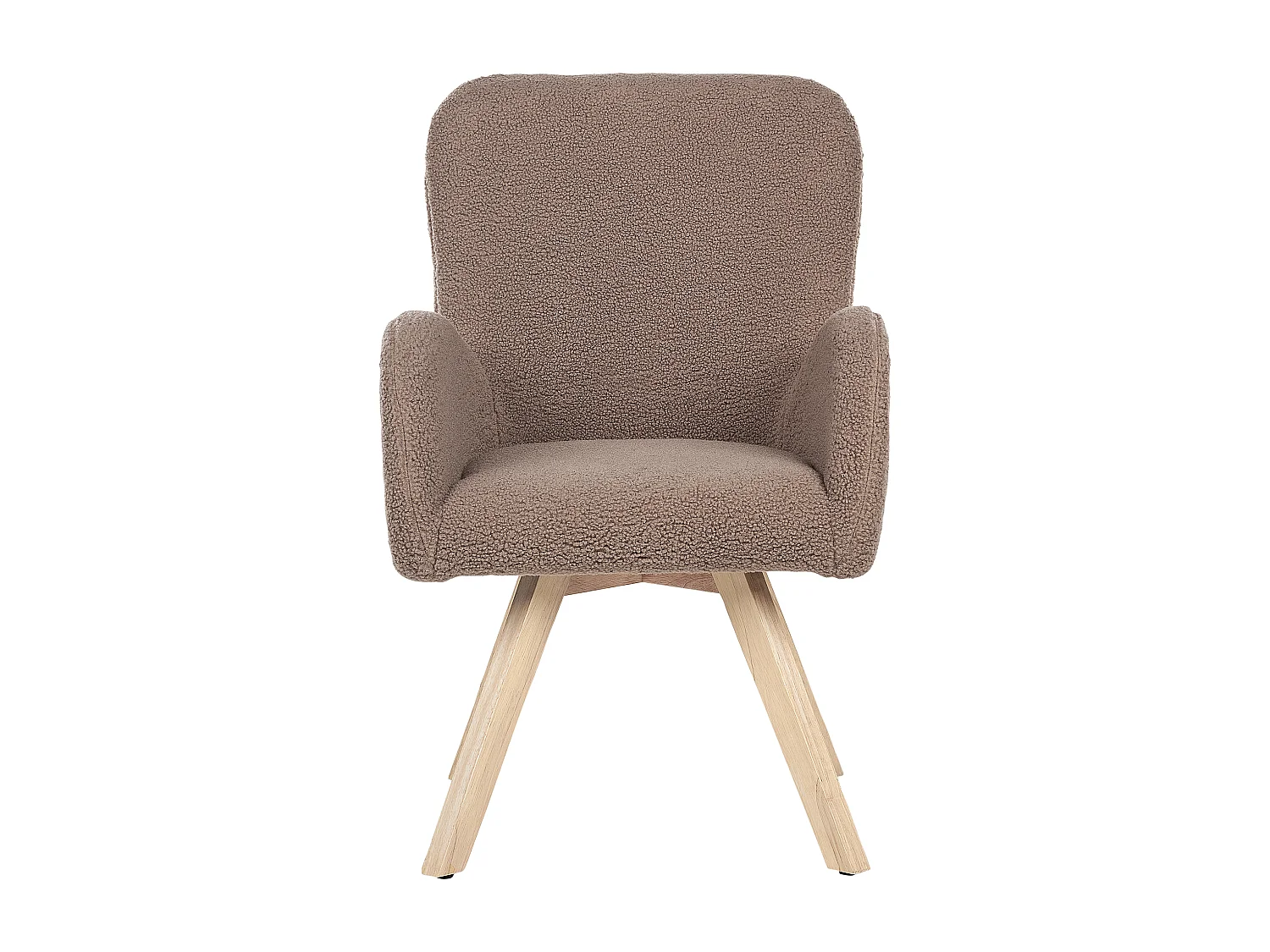 Fauteuil BJARN Bouclé Marron
