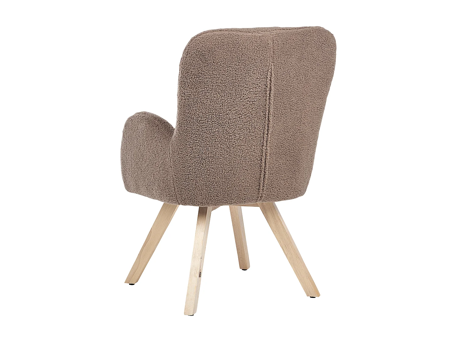 Fauteuil BJARN Bouclé Marron