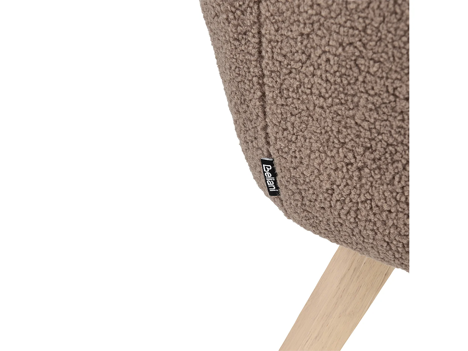 Fauteuil BJARN Bouclé Marron