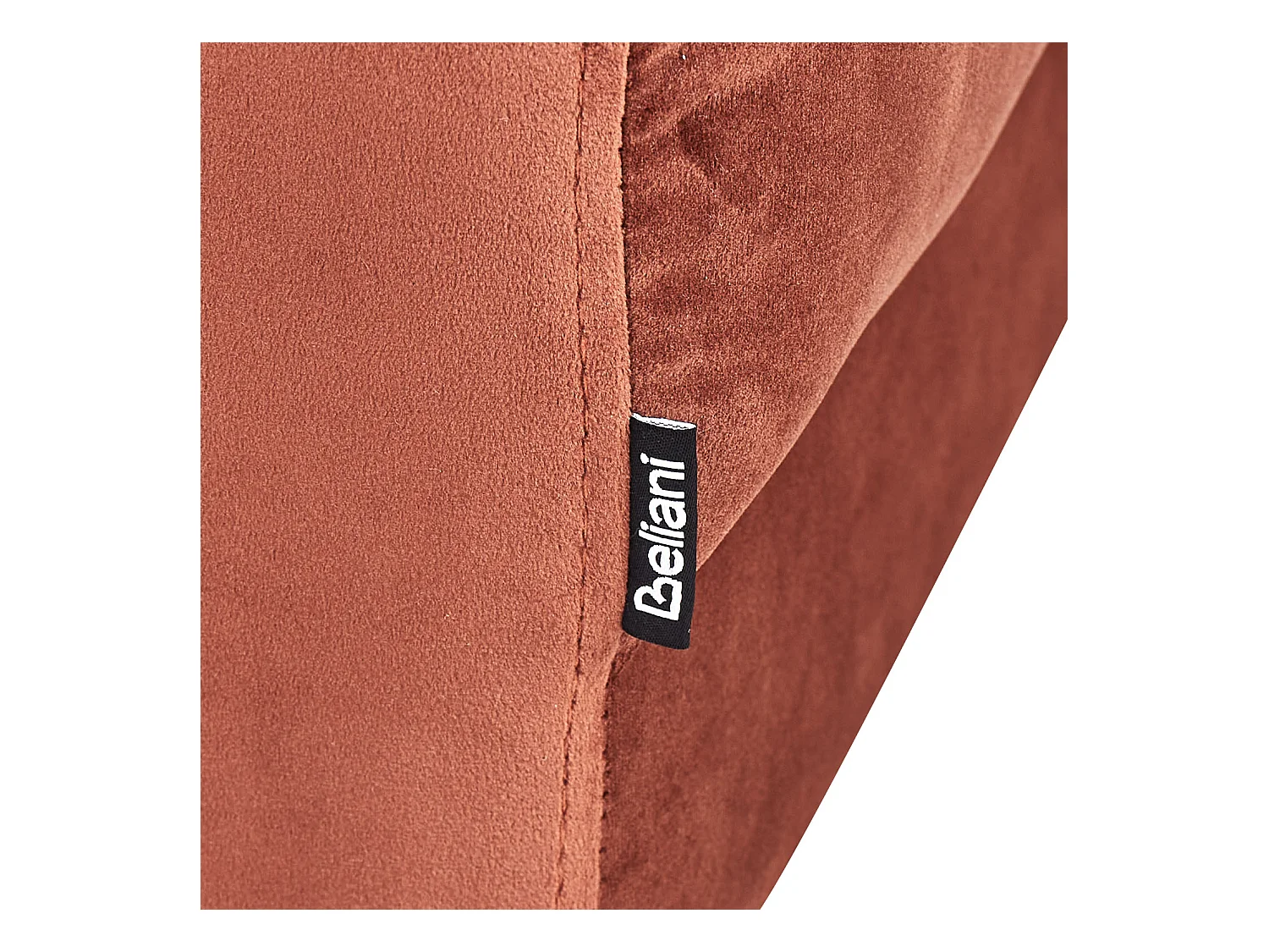 Ottomane ALNES Samtstoff Hellrot