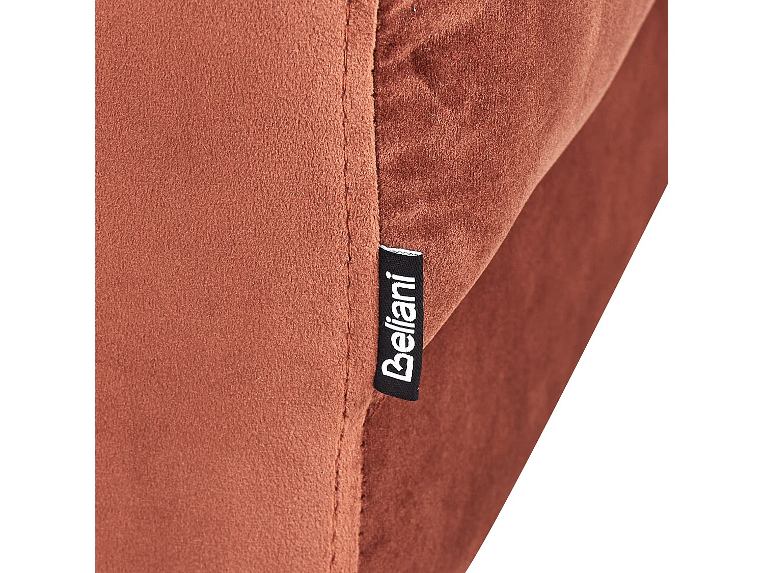 Ottoman ALNES Velours Rouge clair