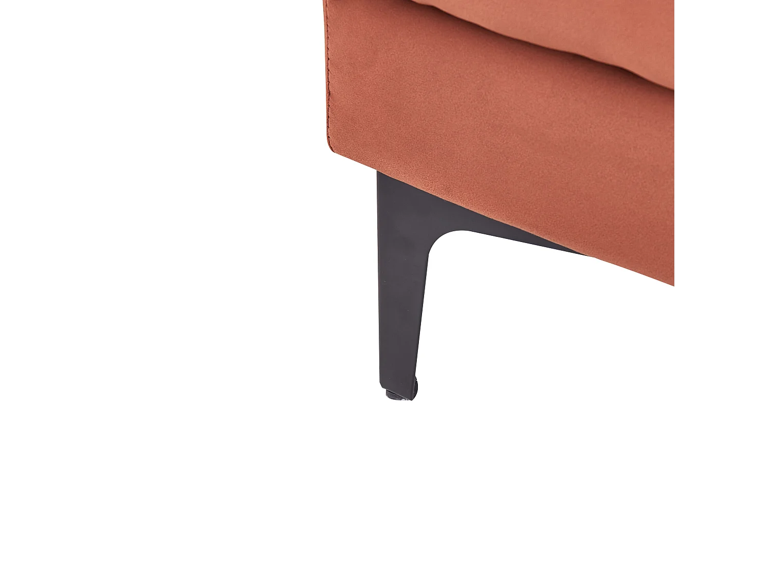 Ottomaan ALNES Fluweel Lichtrood