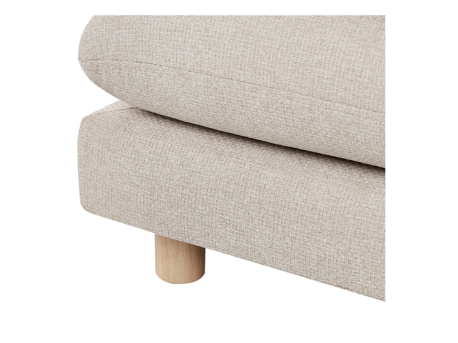 Ottoman HEDEN Tissu Beige