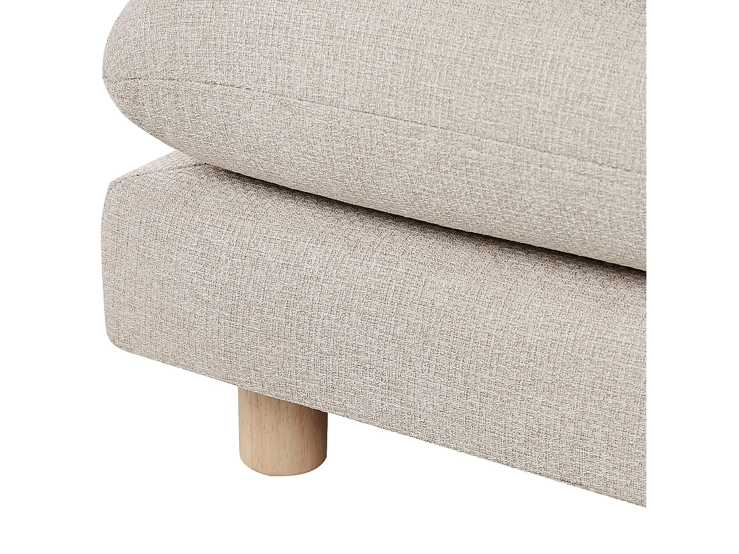 Ottomane HEDEN Stoff Beige