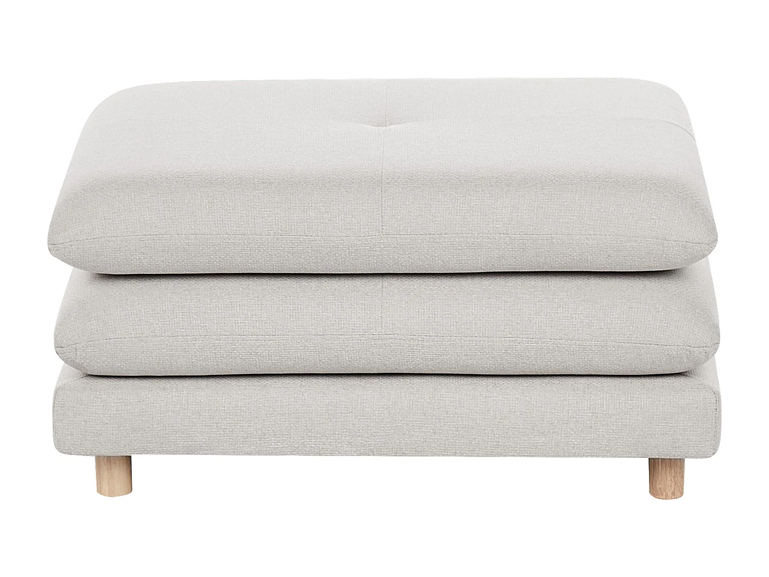 Ottomane HEDEN Stoff Beige