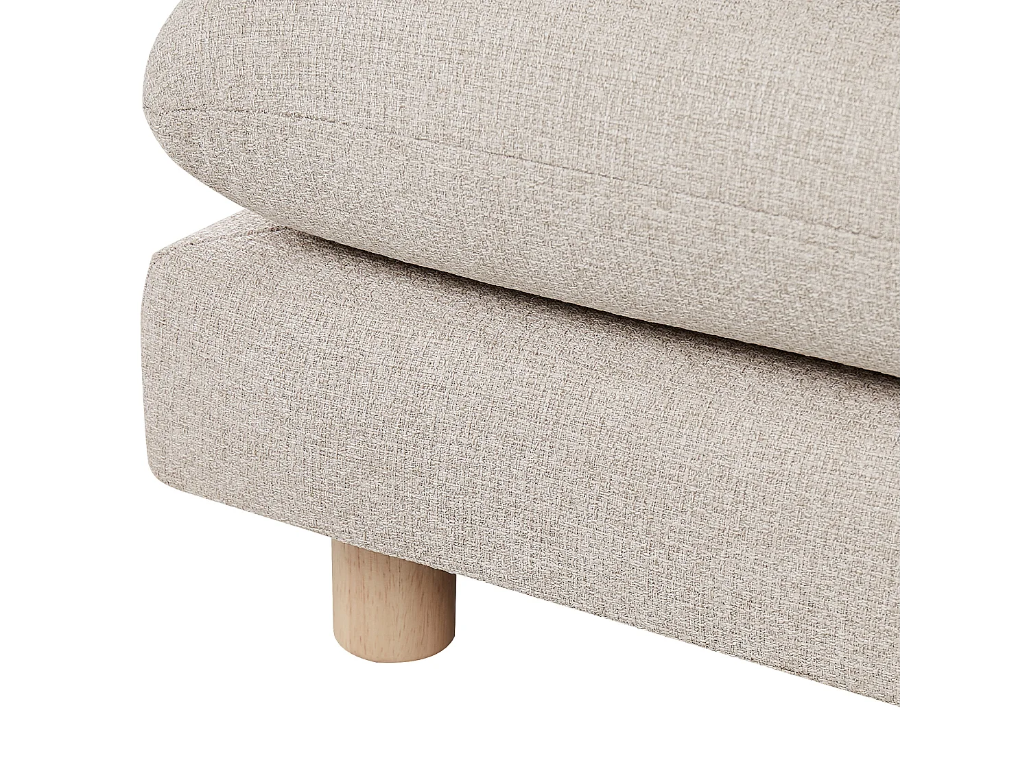 Ottomaan HEDEN Stof Beige