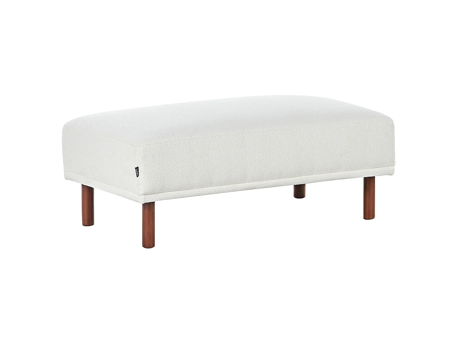 Ottoman HOLT Bouclé Blanc