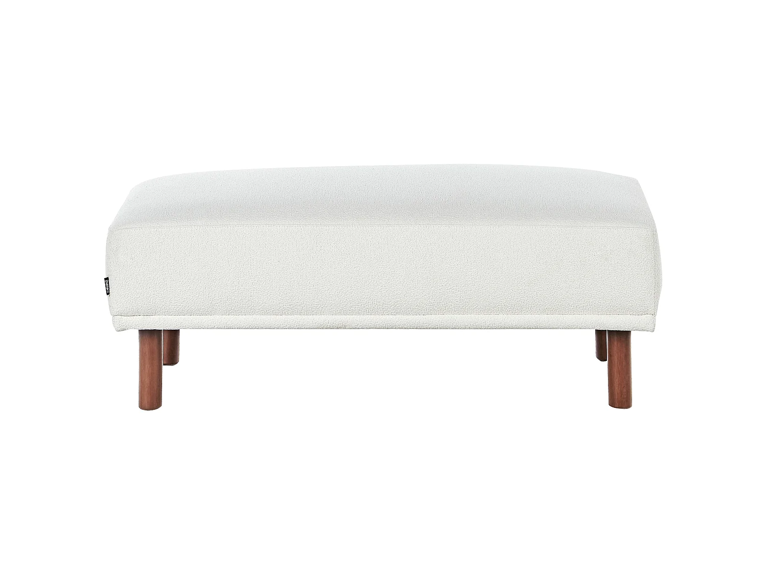 Ottoman HOLT Bouclé Blanc