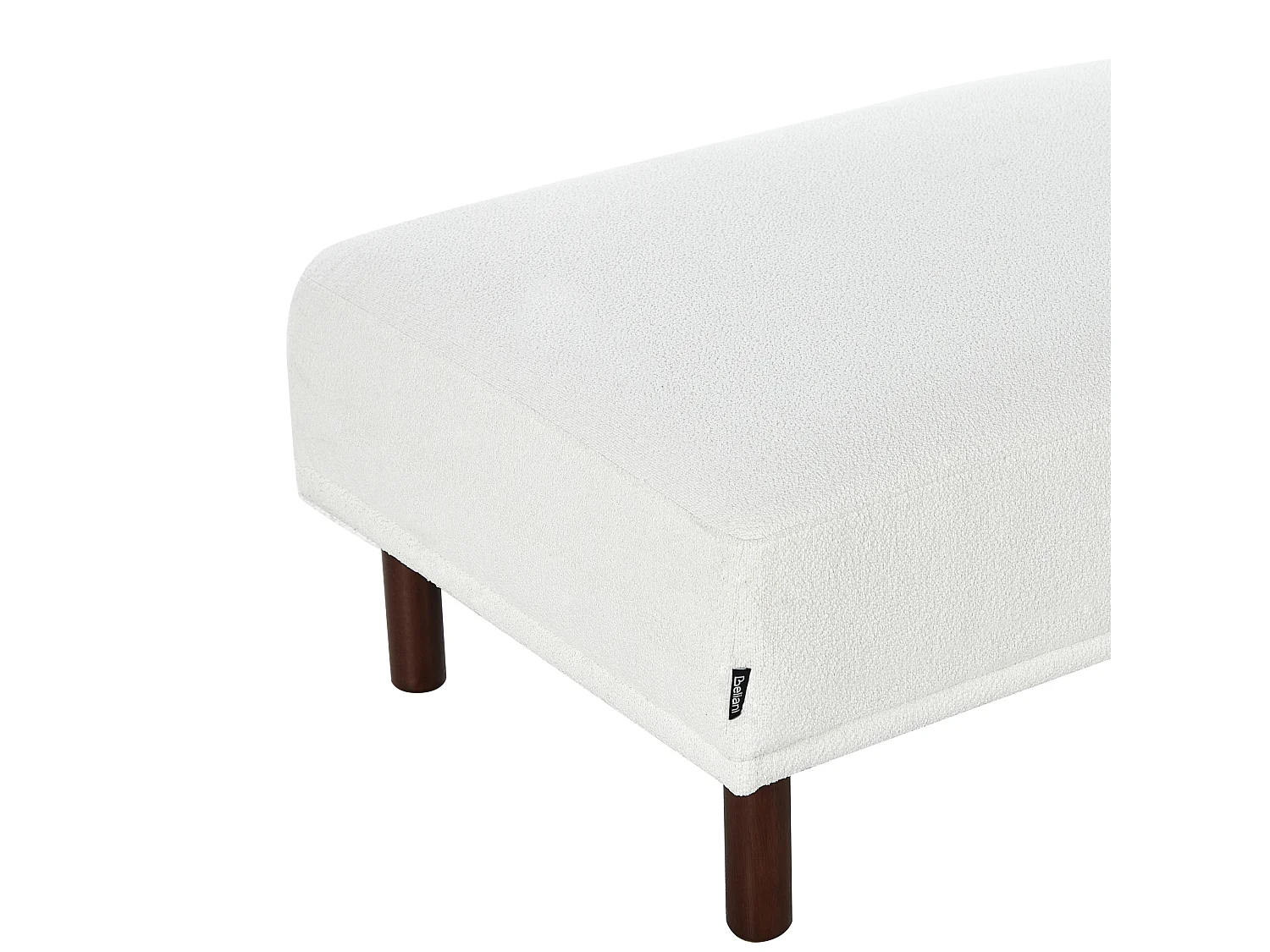 Ottoman HOLT Bouclé Blanc